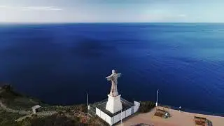 Cristo Rei Madeira in 4K 🇵🇹 | Breathtaking Drone Views Over the Atlantic
