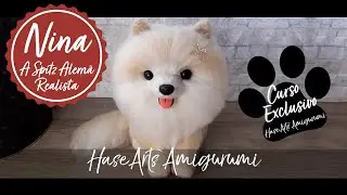 Nina:  A Spitiz Alemã Realista da HaseArts Amigurumi