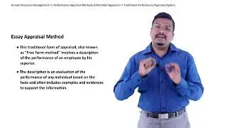 DDE PCP MBA HRM SEM II UNIT I1 Performance and Potential Appraisal Methods- Topic 1