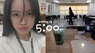 5 AM first week of university vlog: grwm, first year student, what's in my backpack, going to class!