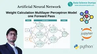 Weight calculation in multi Layer Perceptron Model | Neural Networks | #neuralnetworks #perceptron