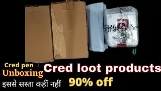 Unboxing Cred loot products ||90%Off Sale//Unboxing Cred pen //unboxing deals