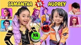 SAMANTHA VS AUDREY KUIS TEBAK GAMBAR SUARA KARAKTER KPOP DEMON HUNTER 😍 SIAPAKAH YANG MENANG QUIZ ?