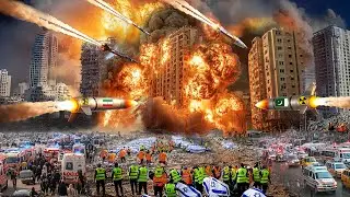 DUNIA MULAI MUAK DENGAN ISRAEL!? Rudal Mematikan Hujani Tel Aviv dari Segala Penjuru!