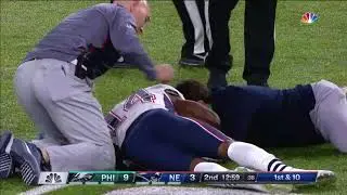 Brandin Cooks Gets Knocked Out On Huge Hit | Eagles vs. Patriots | Super Bowl 52 Highlights