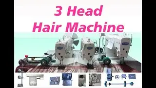 FSN Three-head sewing machine is professional for sewing hair weft extensions 3 head sewing machine