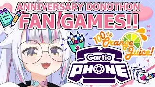 【DONOTHON DAY 3】✏️ GARTIC PHONE WITH FANS!! + 100% Orange Juice? 🍊【Shiroroll】