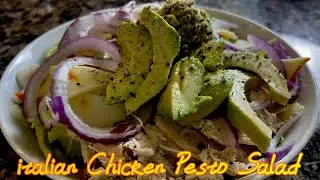Pesto Lovers this is it! The Ultimate Italian Salad! #salad #italian #italianrecipes #weightloss