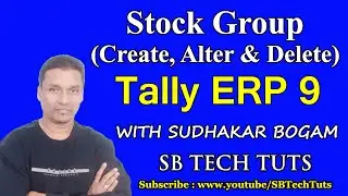 Stock Group in Tally ERP 9 | How to create alter & delete Stock Group in tally ERP 9