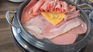 Korean Budae Jjigae Soup