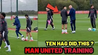 ERIK TEN HAG&rsquo;S SHOCKING MOVE IN MANCHESTER UNITED TRAINING LEAVES FANS AND PLAYERS STUNNED!