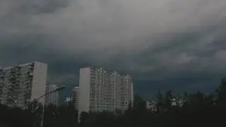Ливень в Москве 30 июня 2017 года таймлапс