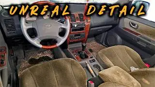 Cleaning a Smoker's Hyundai TERRACAN: Old Car Interior Detailing ASMR