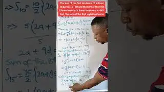 Linear sequence Sum of AP. #arithmeticprogression #Algebraic #mathstricks 
