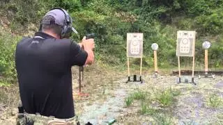 Ernest Langdon demonstrates the X drill