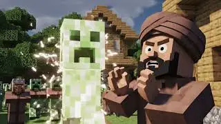 Minecraft Village Didn&rsquo;t Survive the Creeper Attack&hellip; 😱