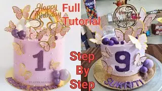 9th Birthday Butterfly Cake | Flying Butterfly Cakes | Butterfly Theme Cake | SatyamCakes