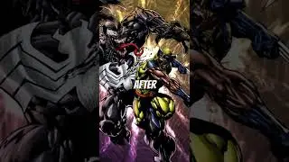 Claws and Webs Wolverine vs Venom. #shorts #marvel #venom #wolverine