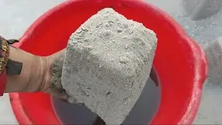  extremely dusty soft creamy white stoney sand full dipping in water crumble 💯🤤