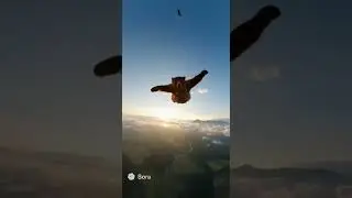 Action Hero Bear Jumps From a Chopper! 🚁🐻💨 This Is Pure Hollywood! | DailyDoseoffi #Shorts