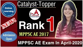 MPPSC AE 2020 | Know Tips from Topper by Vartika (MPPSC Rank-1) | Catalyst Online Class Student |
