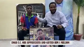 Engr C.C. Appreciates Young Boy That Gifted Him Super Cool Frame.