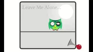 Sleepy Owl. Using HTML, CSS, Jquery, Gsap, TweenMax