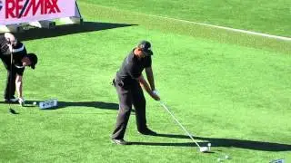 Ryan Winther Hitting Krank Golf Rage Black Driver at 2012 RWLDC, Hitting The Mountain past the Grid.