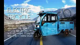 2023 New Electric Cargo Tricycle with Load Capacity of 1 Ton