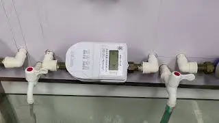 White IC card smart water meter swipe card to discharge water