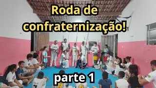 Roda de confraternização do grupo, Jogo de Angola com os mestre Raposa e mestre camaleão! #capoeira 