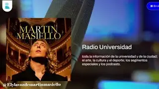 Mart&iacute;n Masiello en Radio Universidad UNMDP