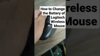 How to Change the Battery of Logitech Wireless Mouse #logitech #wireless #mouse #battery #batteries