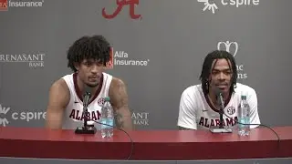 Alabama basketball's Labaron Philon Jr. & Amari Allen on 1st win of season