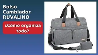 RESE&Ntilde;A (2025) : Bolso Cambiador RUVALINO GRIS. DETALLES ESENZIALES