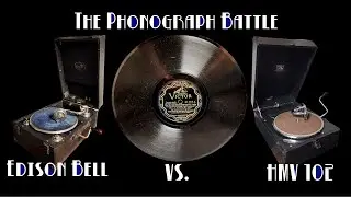 Antique Phonograph Battle: HMV 102 vs Edison Bell eb247 Portable Gramophone - Lets Get it On!!!