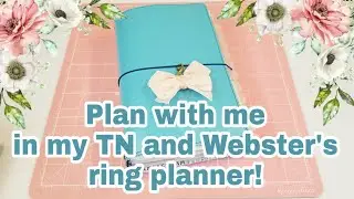 Plan with me in my  TN and Webster's ring planner | Planning With Eli