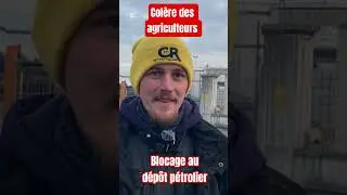 Des agriculteurs bloquent l'entr&eacute;e des camions-citernes au d&eacute;p&ocirc;t de Saint-Pierre-des-Corps