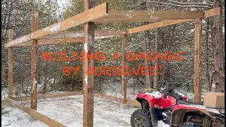 WE BUILT A GARAGE BY OURSELVES ON THE RANCH (MERRY CHRISTMAS)