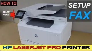 Как настроить факс на принтере HP LaserJet Pro?