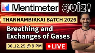 Breathing and Exchange of gases Live Menti Quiz