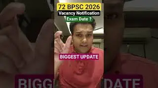 72 BPSC 2026 Vacancy Notification Exam date POSTS #viralvideo #shortvideo #bpsc #bpsc2026 #72ndbpsc