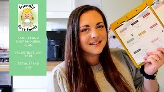 Family meal plan and food shop | Valentine's day 2023