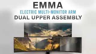 EMMA | Dual Upper Electric Monitor Arm Assembly
