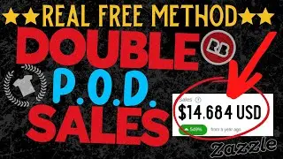 FREE METHOD To Double Sales On Redbubble Teepublic Society6 Zazzle & More