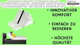 COSYWORLD CosyLift Lattenrost Add-On, Boxspringbett Add-On - elektrisch Verstellbarer Lift