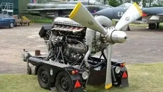 Crazy Cold Start BIG old AIRPLANE ENGINES and LOUD Sound 6