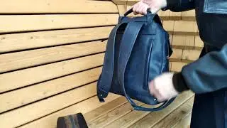 Видеообзор Авиатор кожаный мужской рюкзак  Aviator Dreamer Men's city leather backpack Video review