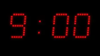9:00 Red Glow Countdown | Silent LED Timer
