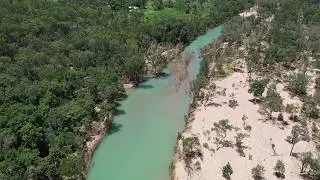 Bluewater Creek flying downstream after the 2019 Floods, Townsville (10/02/2019)